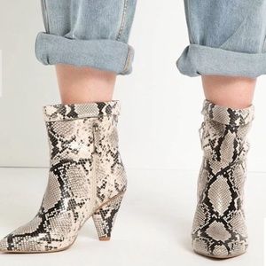 SOLD Eloquii Women’s  faux snakeskin bootie